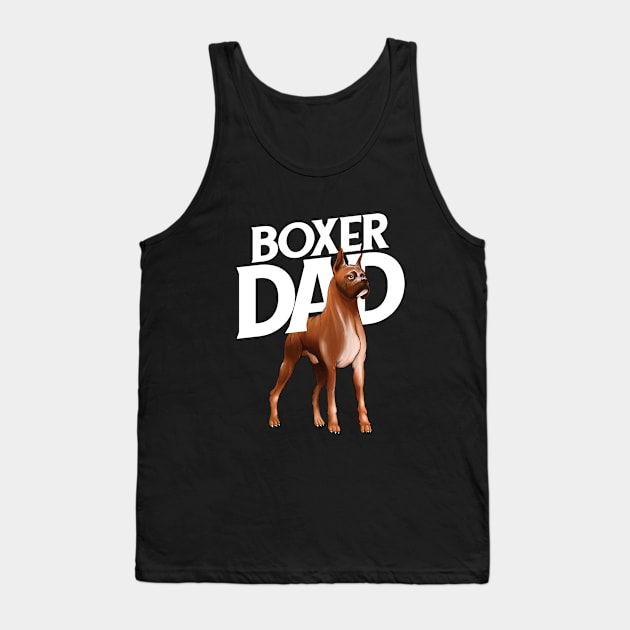 Boxer Dog - Boxer Dad Tank Top by Kudostees